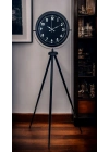 ® Royal Black Tripod Ayaklı Modern Tasarım Saat