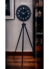 ® Royal Black Tripod Ayaklı Modern Tasarım Saat