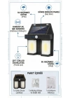 Rustik Ampul İkili Solar Duvar Aplik Güneş Enerjili Hareket Sensörlü