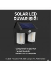 Rustik Ampul İkili Solar Duvar Aplik Güneş Enerjili Hareket Sensörlü
