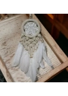 Rüya Kovan Dream Catcher Beyaz Kuş Tüylü