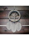 Rüya Kovan Hayat Ağacı Dream Catcher Ekru
