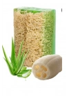 Sabun Saklama Çantalı Kabak Lifli Aloe Vera Sabunu