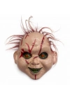 Saçlı Chucky Korku Maskesi – Gerçekçi Dikişli ve Detaylı Maske