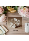 Sade Çizgilerle Kod & Kahve Mouse Pad Tasarımı - 19x23 cm 2 mm Dikdörtgen İthal Baskılı Mouse Pad