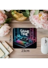 Sade ve Güçlü Tasarım – Game Time Mousepad - 19x23 cm 2 mm Dikdörtgen İthal Baskılı Mouse Pad
