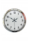 ® Sade Ve Şık Krom 52 Cm Metal Dekoratif Duvar Saati