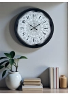 ® Şaheser Tasarım Zarif Desenli 40 cm Metal Duvar Saati