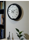 ® Şaheser Tasarım Zarif Desenli 40 cm Metal Duvar Saati