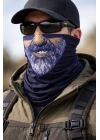 Sakallı Yüz Desenli Baf Buff – Çok Amaçlı Boyunluk & Maske 1 No