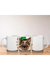 Şans Sembolleriyle Çevrili Leprechaun Alman Kurdu - Baskılı kahve kupası