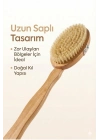 ® Saplı Doğal Vücut Fırçası – Sırt İçin Uzun Saplı, Kuru Fırçalama ve Masaj Etkili