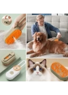 ®   Saplı Su Püskürtmeli Kedi Köpek Fırçası Masaj Etkili Tüy Toplama Tarağı