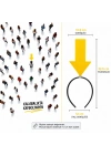 Sarı Renk Buradayım Ok Tacı Kaybolmam İşaret Tacı Keçe