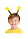 Sarı Siyah Arı Antenli Taç - Çocuk Arı Tacı Mega Ponponlu