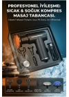 ® Şarjlı Masaj Tabancası Boyun Sırt ve İçin Sıcak Soğuk Başlıklı Masaj Aleti Sporcu Masaj
