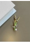 Sazlık Broş - Yeşil