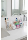 Şeffaf Akrilik Banyo Kozmetik Düzenleyici Organizer 13x22x8 cm