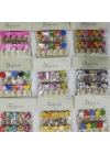 Şekilli Renkli Ahşap Mandal Seti (10lu Paket)