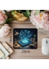 Sembol Dolu Kod Masası Mouse Pad Tasarımı - 19x23 cm 2 mm Dikdörtgen İthal Baskılı Mouse Pad