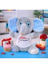Seni Seviyorum Tişörtlü Peluş Fil