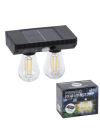Sensörlü Solar İkili LED Ampul Lamba - Çift Başlıklı - Güneş Enerjili Aydınlatma