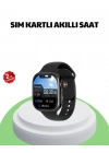 ® Sesli Arama Özellikli SIM Kartlı Siyah Akıllı Saat