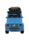 Sesli Işıklı Metal Off- Road Araba 17 cm - D700-04 - Mavi