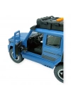 Sesli Işıklı Metal Off- Road Araba 17 cm - D700-04 - Mavi