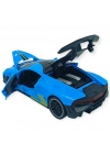 Sesli Işıklı Spor Araba 15 cm - 3241D- Mavi