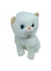 Sesli Peluş Kedi Van Kedisi 25 cm - Beyaz