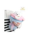 Sevgi Buketi Peluş Ayıcıklı Peluş Çiçek Buketi 40 cm