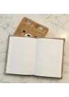 Sevimli Ayıcık Peluş Çizgili Defter