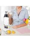 Sevimli Panda Tasarımlı Cam Suluk  Sızdırmaz 1000 Ml