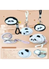 Sevimli Panda Tasarımlı Peluş Anahtarlıklı Ayna