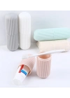 ® Seyahat Tipi Diş Macunu ve Fırçası Kabı 4 Renk
