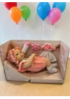 SH59998 40 CM TAM VİNİL BEBEK EMZİKLİ HAVLULU