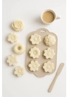 Silikon Kek ve Çikolata Kalıbı 6’lı Krem Renk Pasta Tatlı Muffin Kalıbı