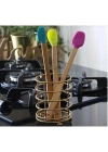 Silikon Uçlu Isıya Dayanıklı Bambu Spatula 3lü Set