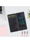 ®  Silinebilir LCD Yazı Tabletli,Kalemli Katlanabilir Bilimsel Hesap Makinesi