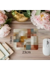 Sıralı Renk Şeritleri ile Mouse Pad - 19x23 cm 2 mm Dikdörtgen İthal Baskılı Mouse Pad