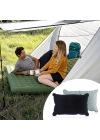 Şişme Kamp ve Yolculuk Yastığı - Ergonomik - Kadife Yüzey
