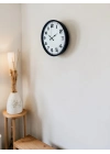 Siyah 36 Cm Büyük Rakamlı Duvar Saati