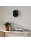 Siyah 36 Cm Modern Duvar Saati