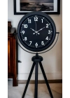 ® Siyah Asil Standart Stil Tripod Ayaklı Saat