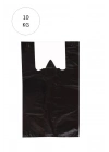 Siyah Atlet Poşet Orta Boy 29x50 cm Takriben 850 Adet 10 Kg