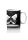 Siyah Beyaz Zarif Kelebek İkilisi – Baskılı Kahve Kupası