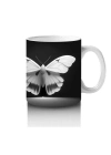 Siyah Beyaz Zarif Kelebekler – Baskılı Kahve Kupası