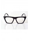 Siyah Çerçeveli Şeffaf Cam Unisex Stil Gözlük