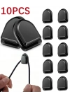 Siyah Çok Amaçlı Yapışkanlı Kanca 10 lu